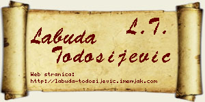 Labuda Todosijević vizit kartica